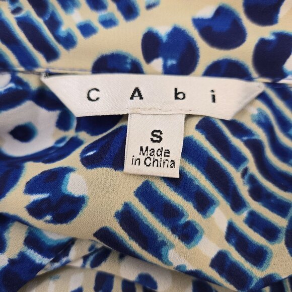 Cabi Blue Jewel Tunic Belted Button Down Shirt Dress Size Small *Missing Belt* - Picture 3 of 9